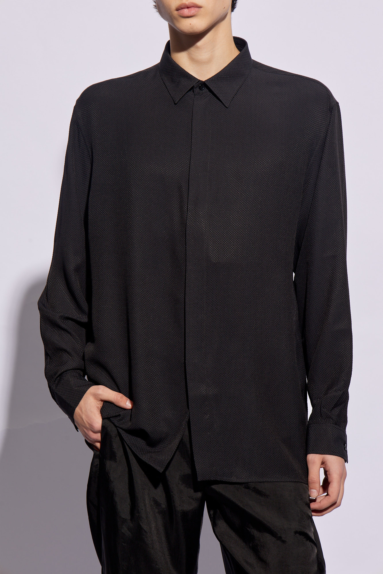 Black Special-texture shirt Saint Laurent - Vitkac Northern Ireland